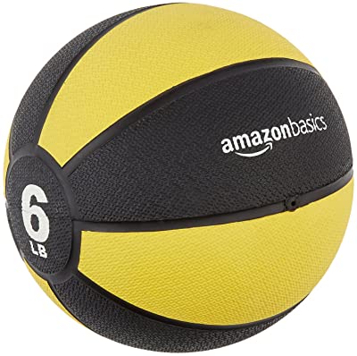 side facing amazonbasics medicine ball