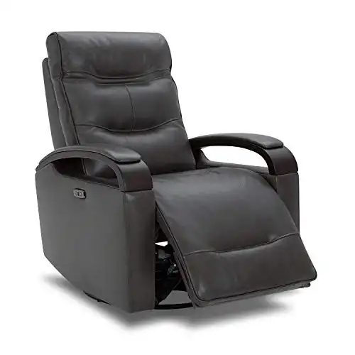 CHITA Genuine Leather Power Swivel Glider