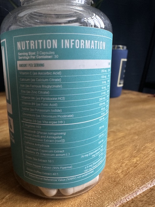 Capsiplex Trim label on bottle