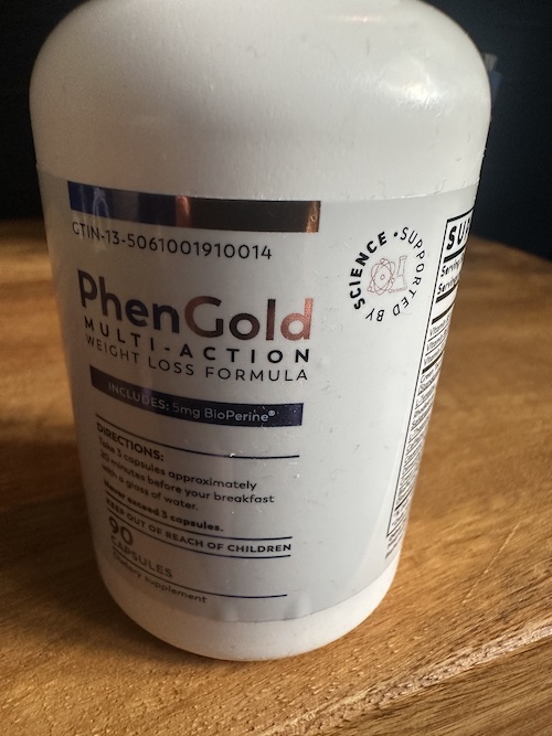 PhenGold bottle