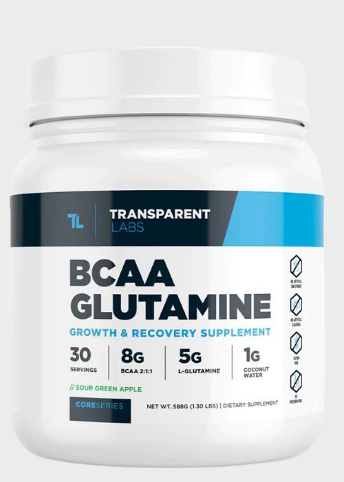 Transparent Labs BCAA Glutamine tub