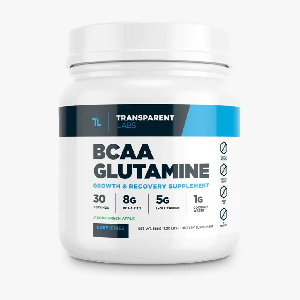 Transparent Labs BCAA Glutamine tub